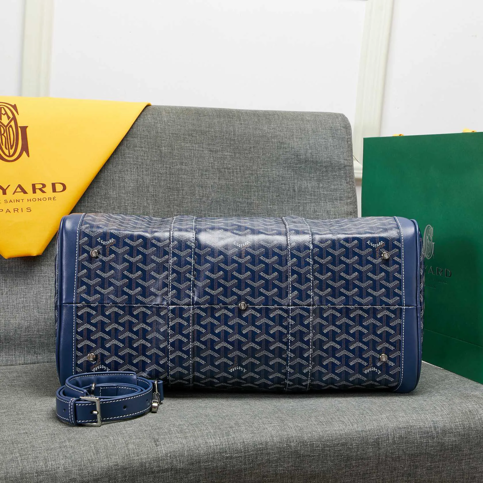 Goyard 吴亦凡同款包男女同款口袋GY戈雅旅行袋手提單肩短 大容量旅行款