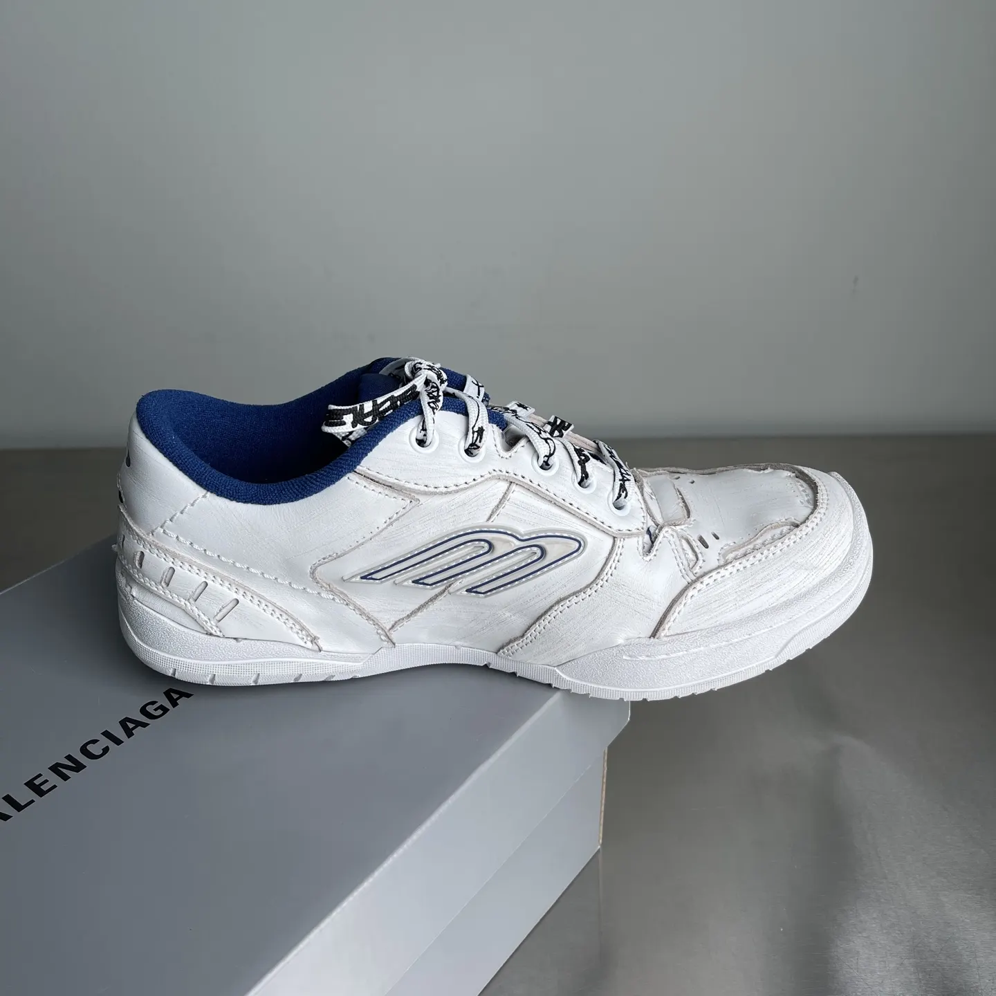 Balenciaga 拼色 牛皮 运动鞋