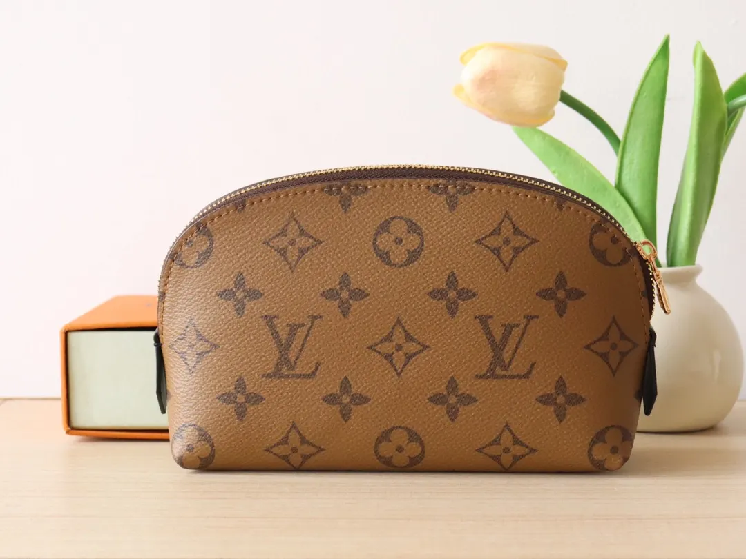 LV 金色 帆布 6厘米 收納包 旅行收納款