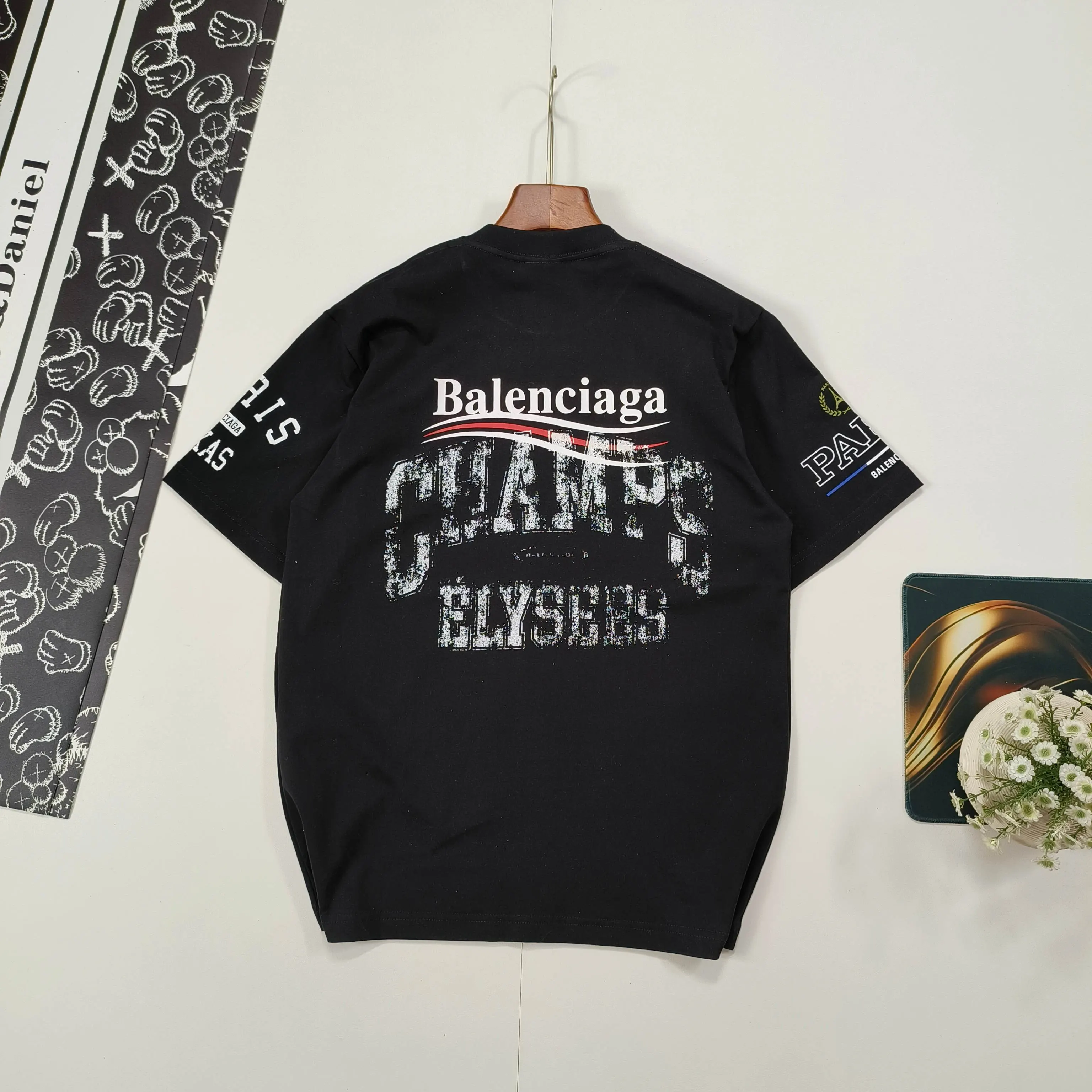Balenciaga 黑色 純棉 短袖T恤(數字2) Balenciaga 黑色 純棉 短袖T恤(數字2)