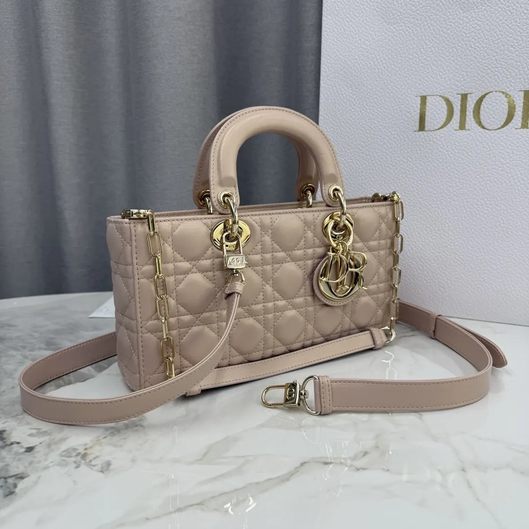 Dior D Joy 皮革链条包 手提斜挎