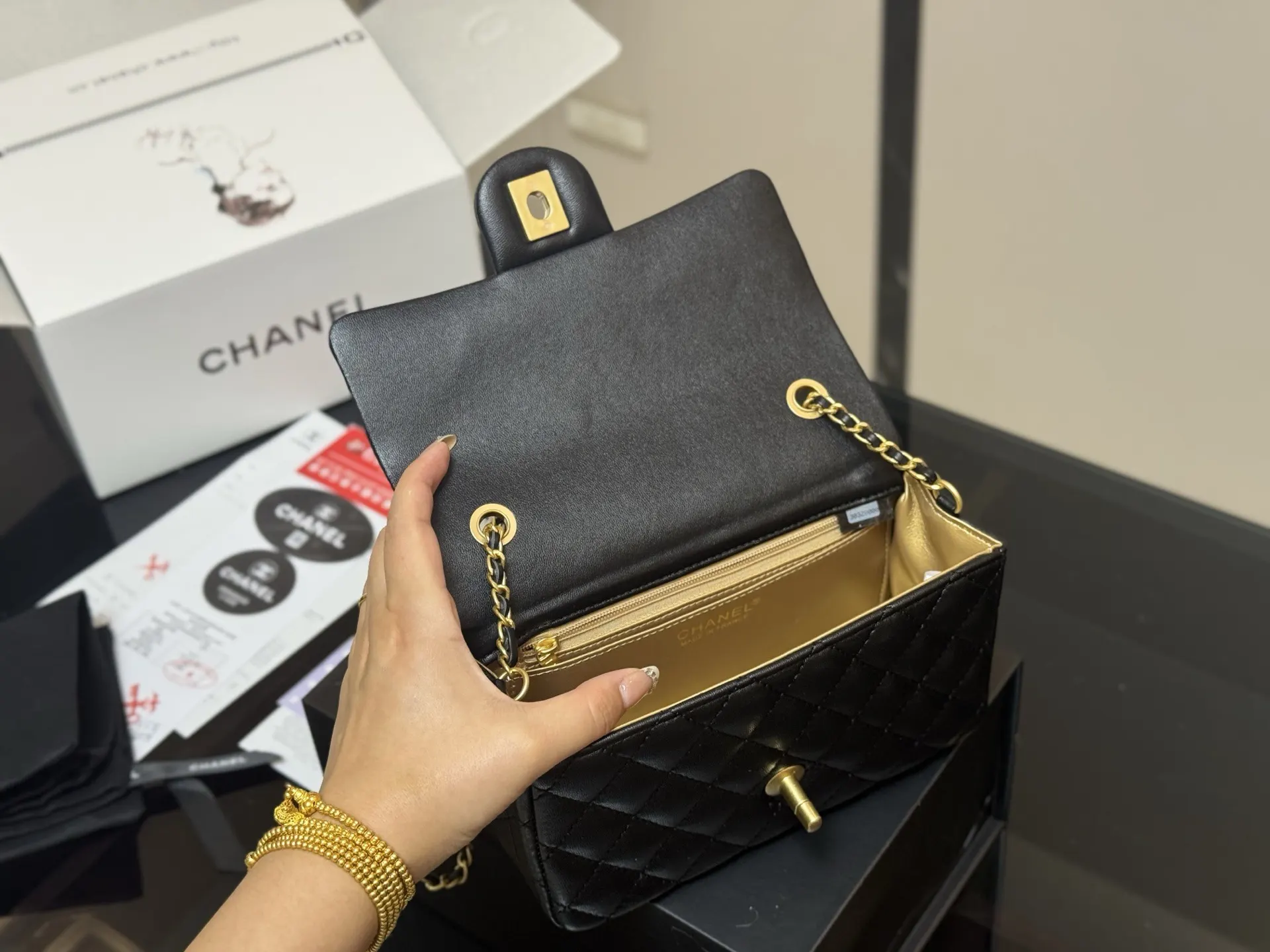 CHANEL 双c方 斜背包 輕便斜挎款