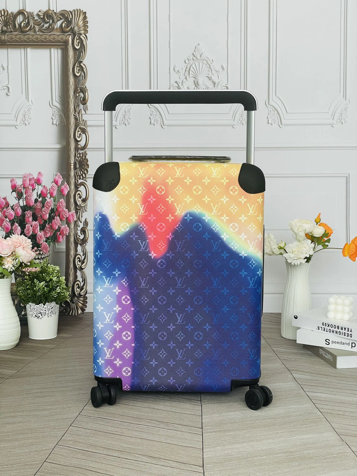 LV 老花 帆布 行李箱 旅行拉杆款 輕便出行款