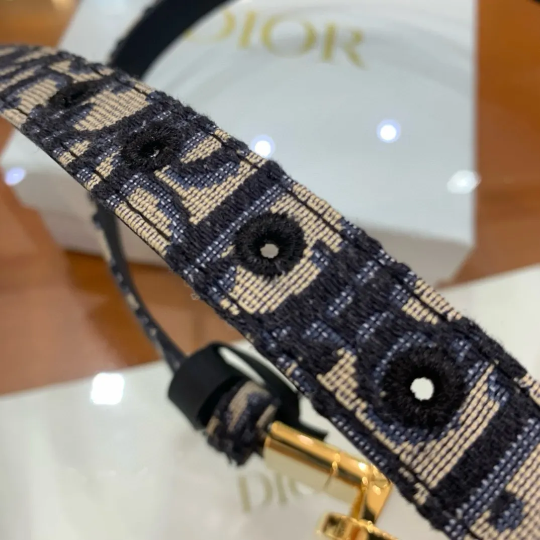 Dior 30 Montaigne 皮革 腰带