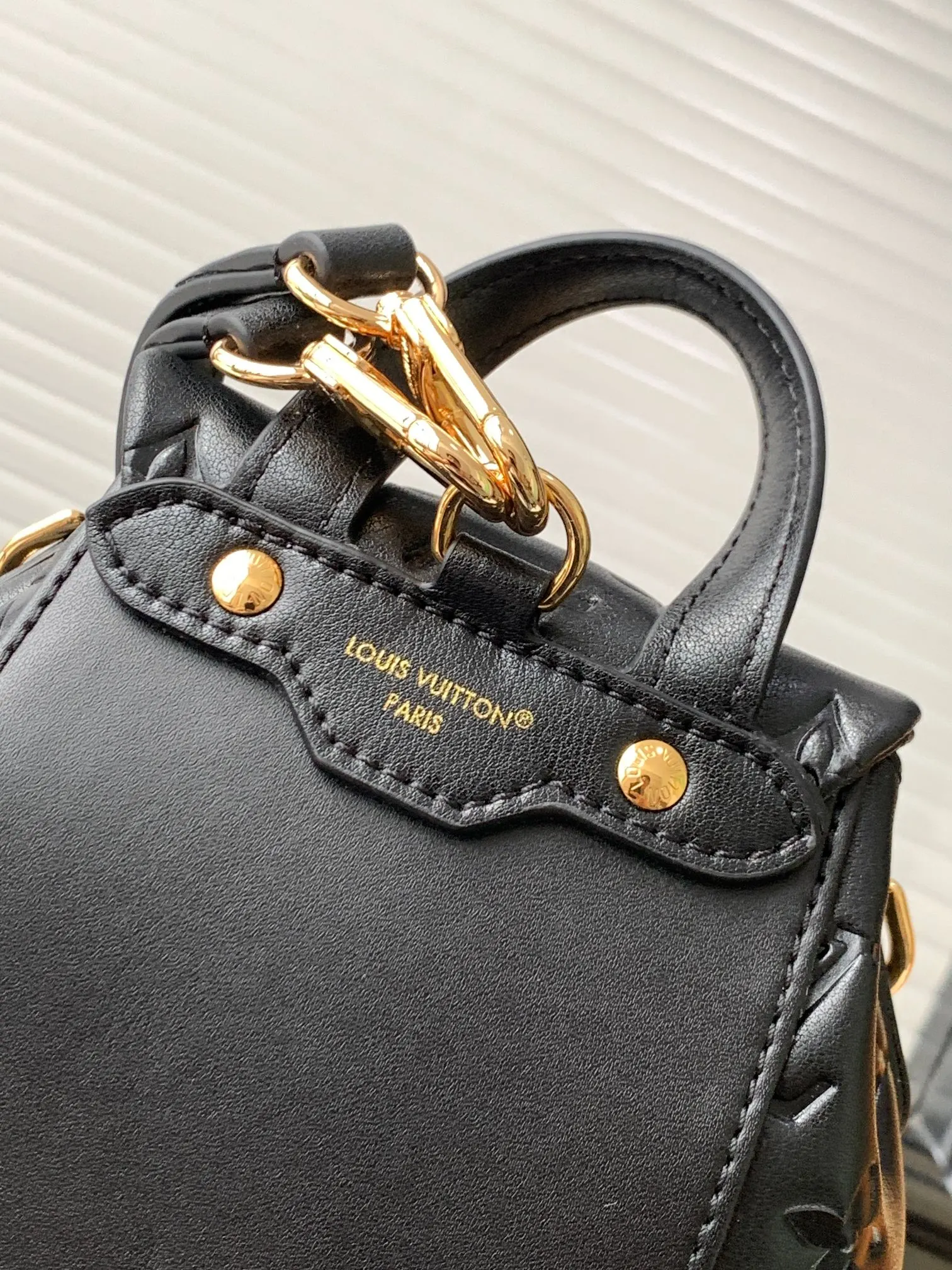 Louis Vuitton Black Backpack Leather