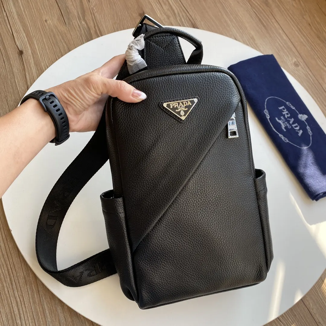 Prada Black Belt Bag Casual Leather