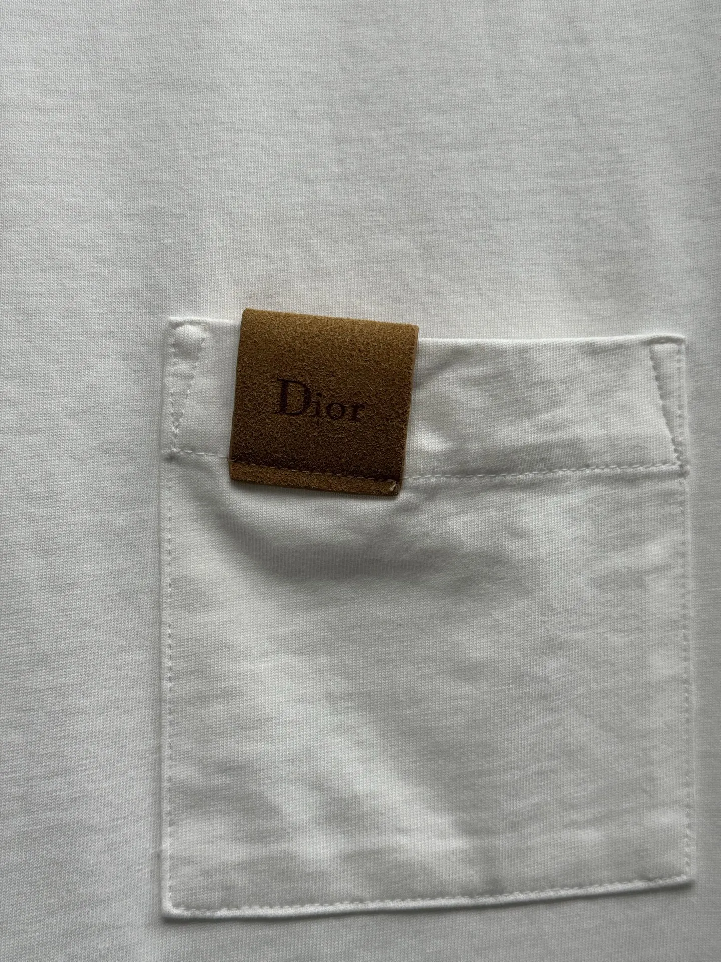 Dior 白色圆领短袖T恤 简约
