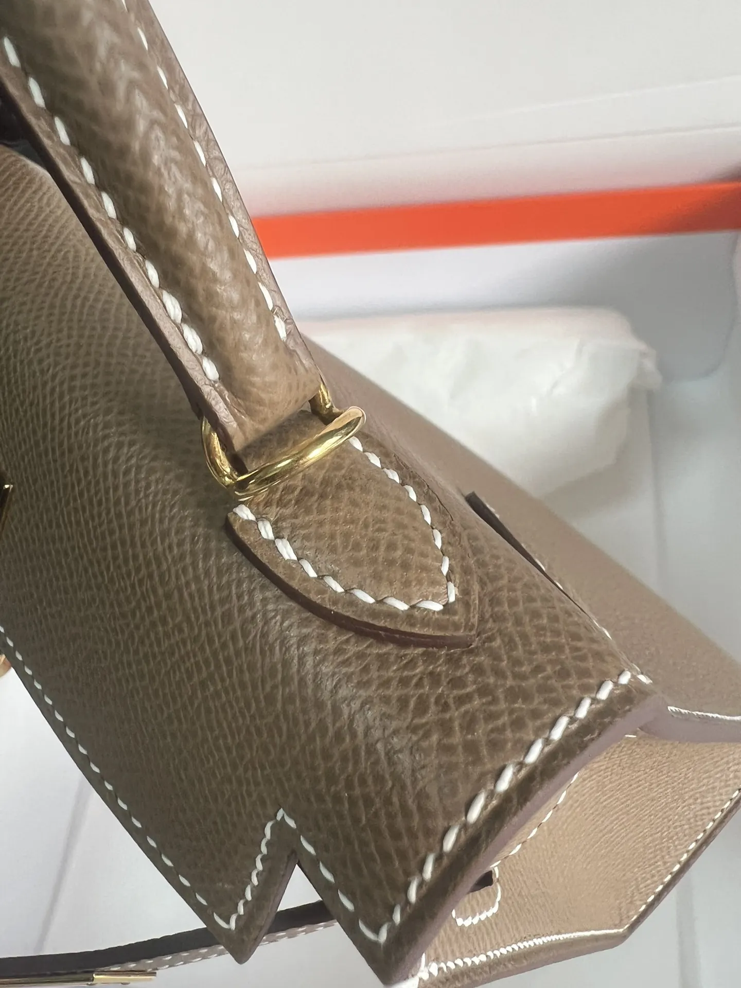 Hermès Kelly Mini Epsom掌纹牛皮 斜挎包 19cm