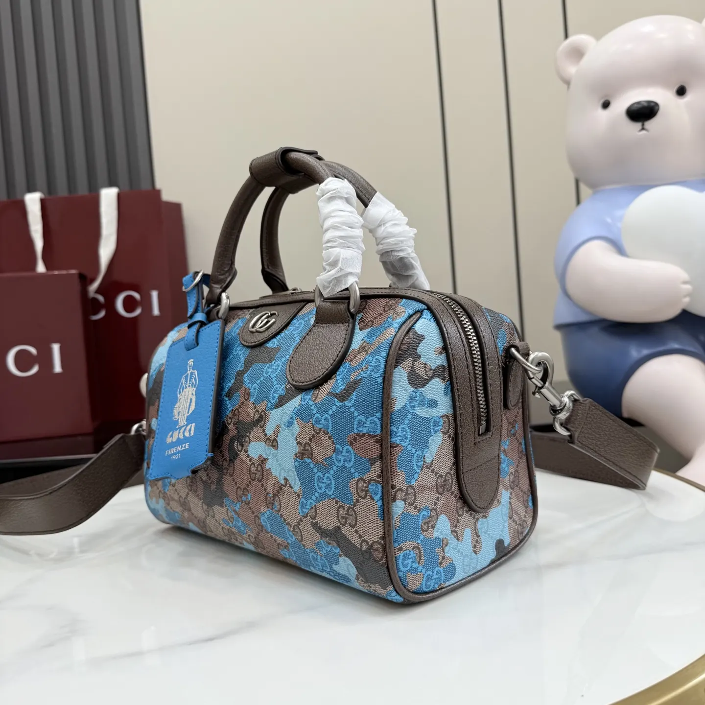 Blue Brown Fashion Item Travel Classic