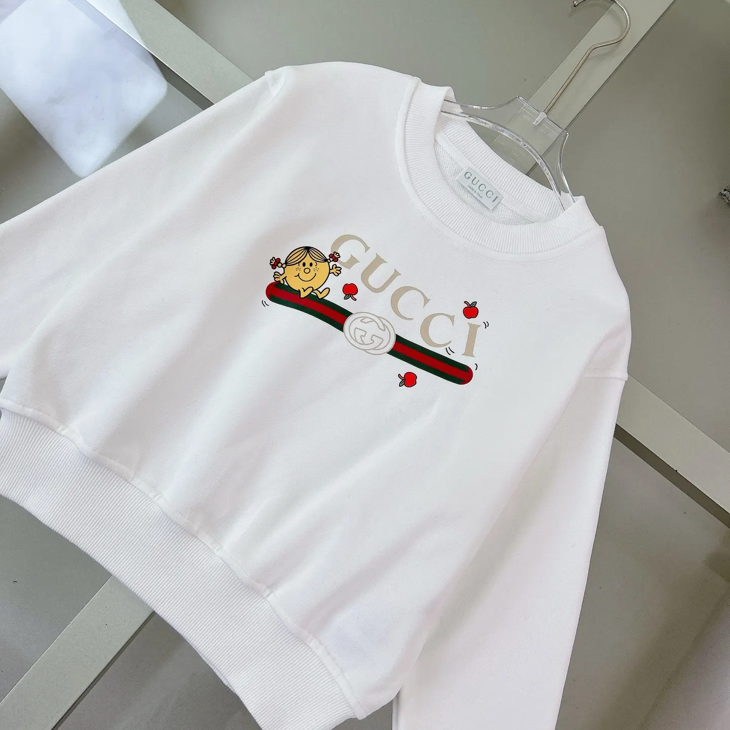 Gucci Logo印花圓領衛衣