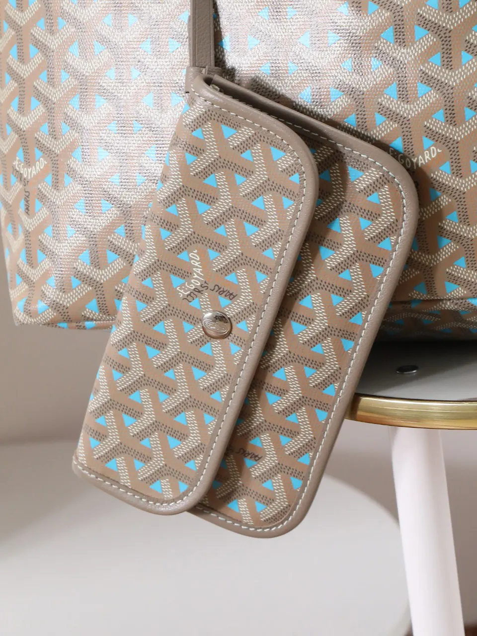 Goyard Hobo Shoulder Bag Vintage Canvas