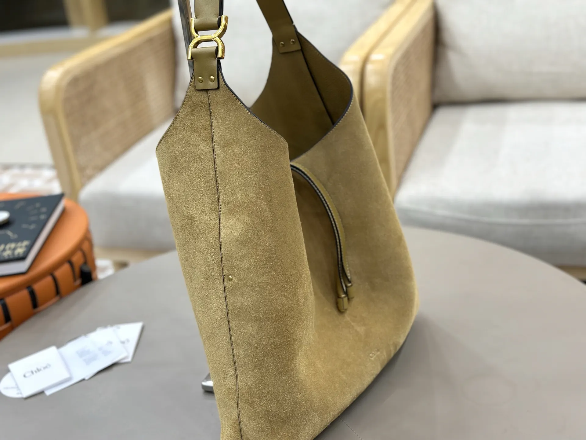 Hobo Shoulder Bag Vintage Leather