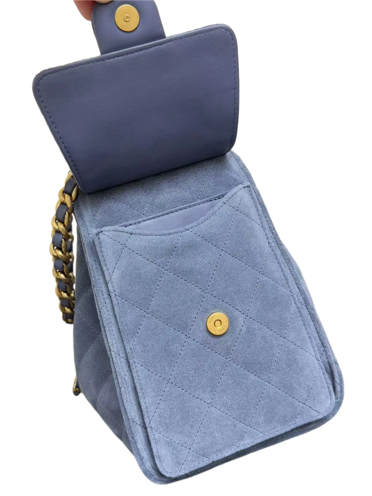Blue Chain Bag