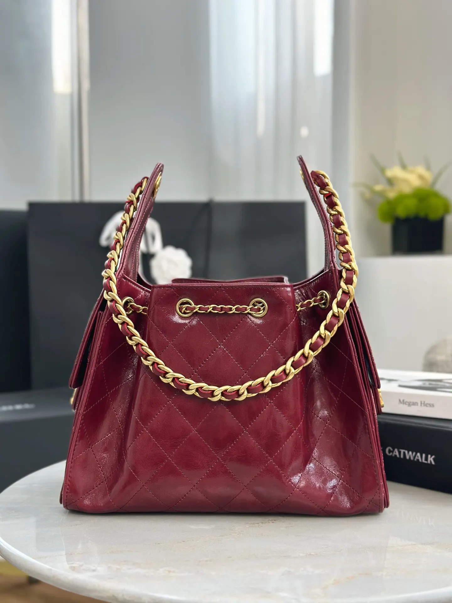 Chanel Oil Wax Sheepskin Hobo Underarm Bag One Shoulder Back Image 3 Chanel Oil Wax Sheepskin Hobo Underarm Bag One Shoulder Back Image 3