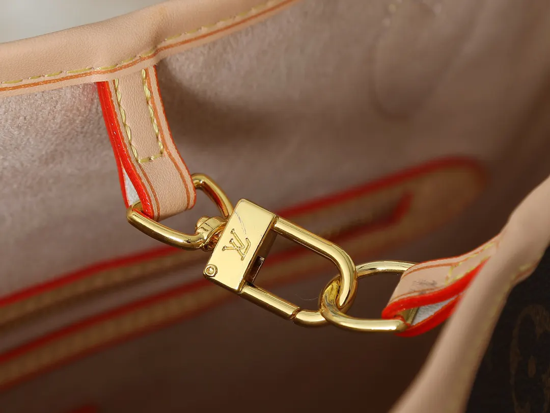 LV Neverfull 牛皮 收納包 旅行收納款