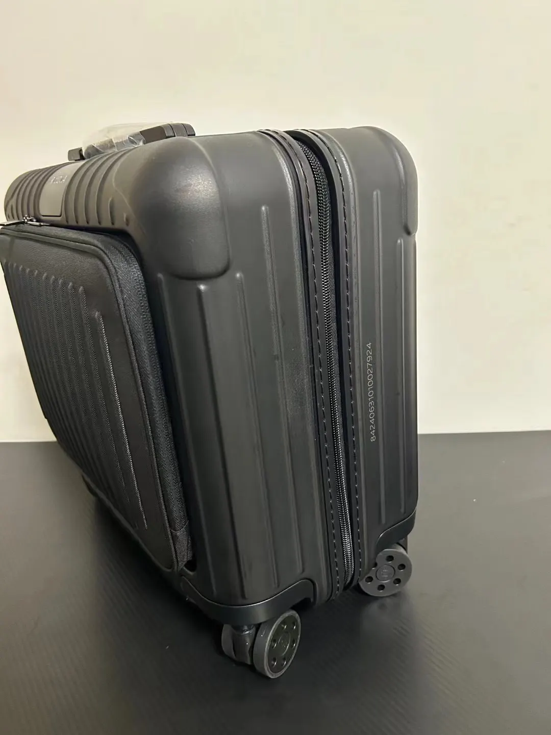 Black Gray Suitcase Travel Lightweight