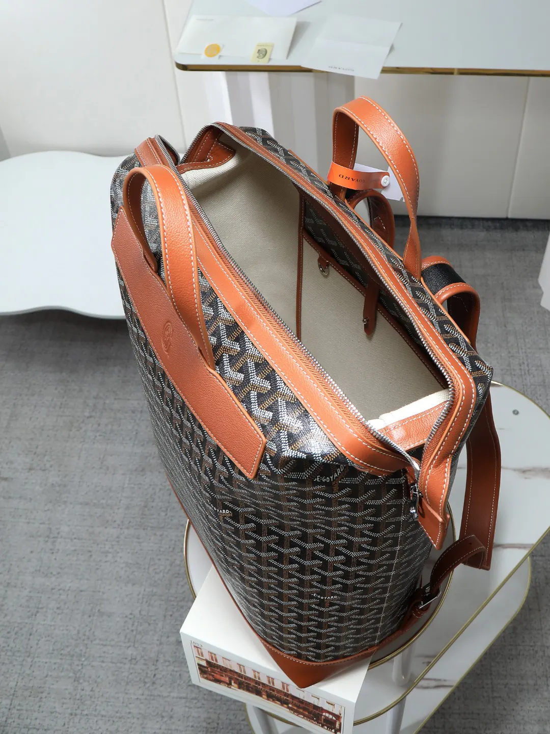 Goyard Backpack Leather