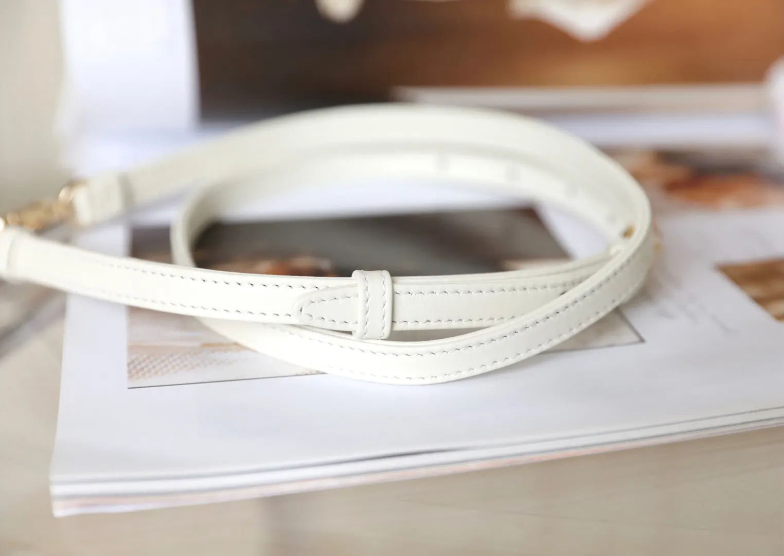 Dior Lady Dior Lady White Lambskin Handbag