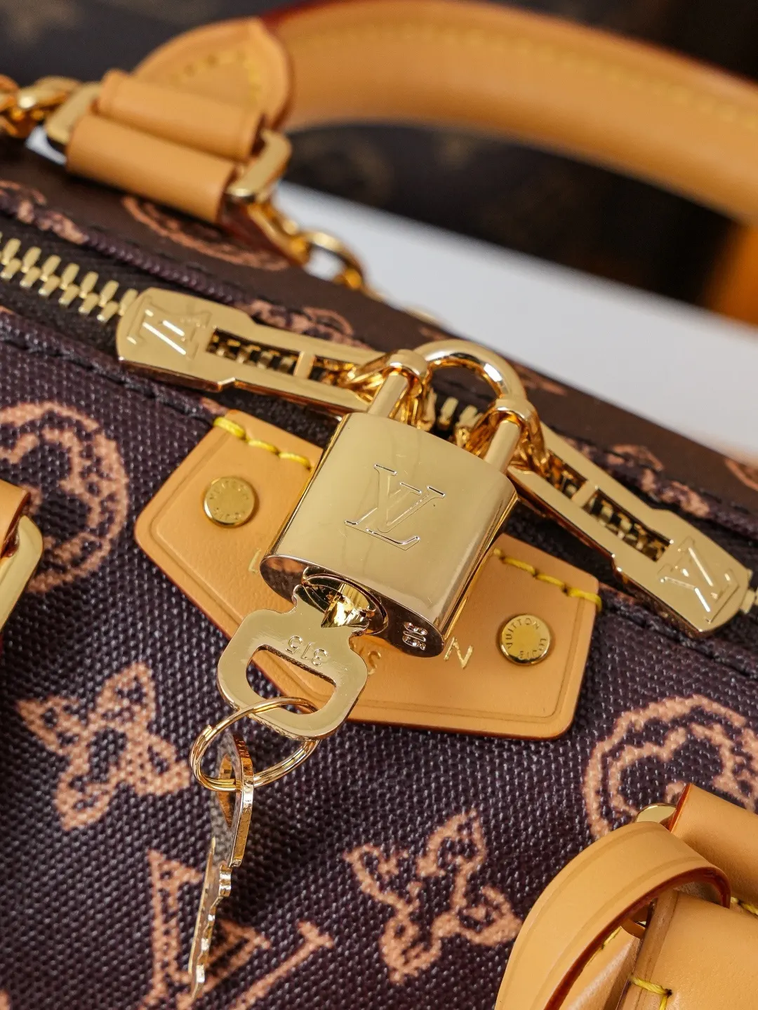 LV Speedy 老花 牛皮 链条包 精致链条款