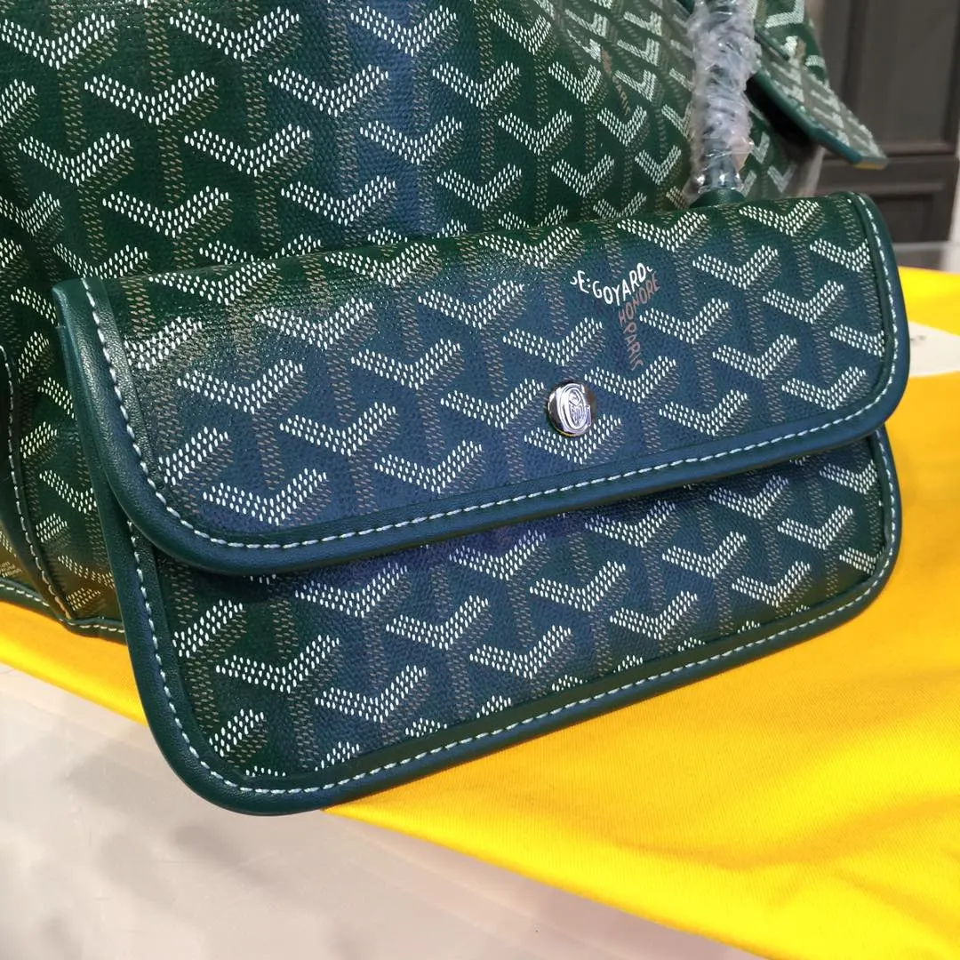 Goyard 戈雅 双面可用 充满法式优雅 订制Y字母涂鸦料 皮轻 旅行包 大容量旅行款