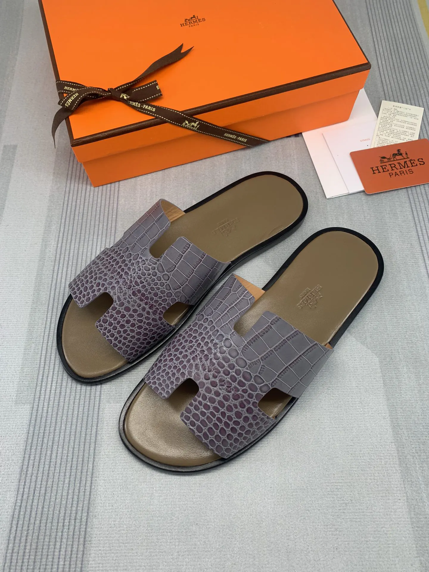 Hermès 小牛皮 拖鞋 舒适