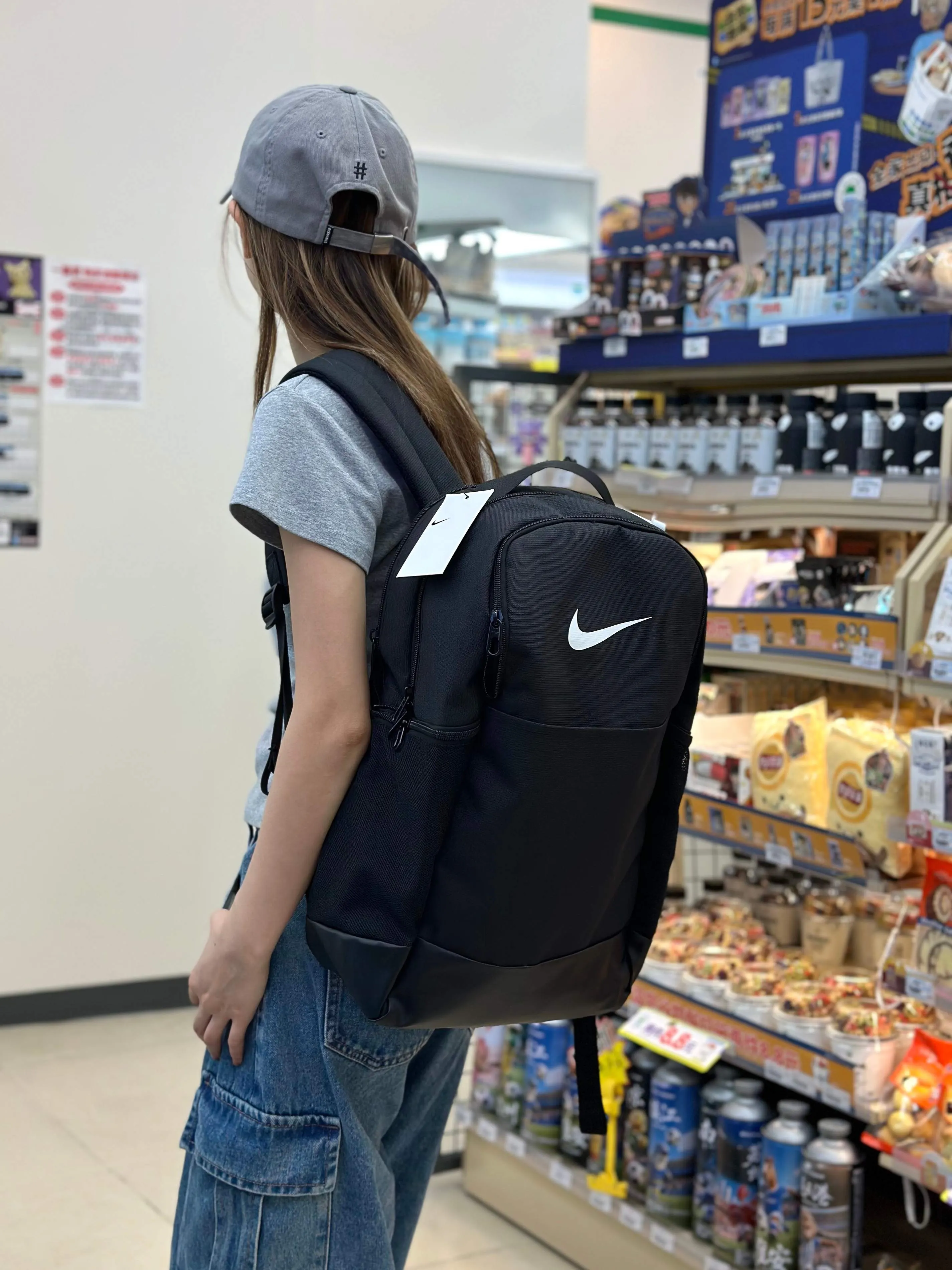 黑色 耐克nike高級黑單肩包男女同款 质量 日常單肩背款