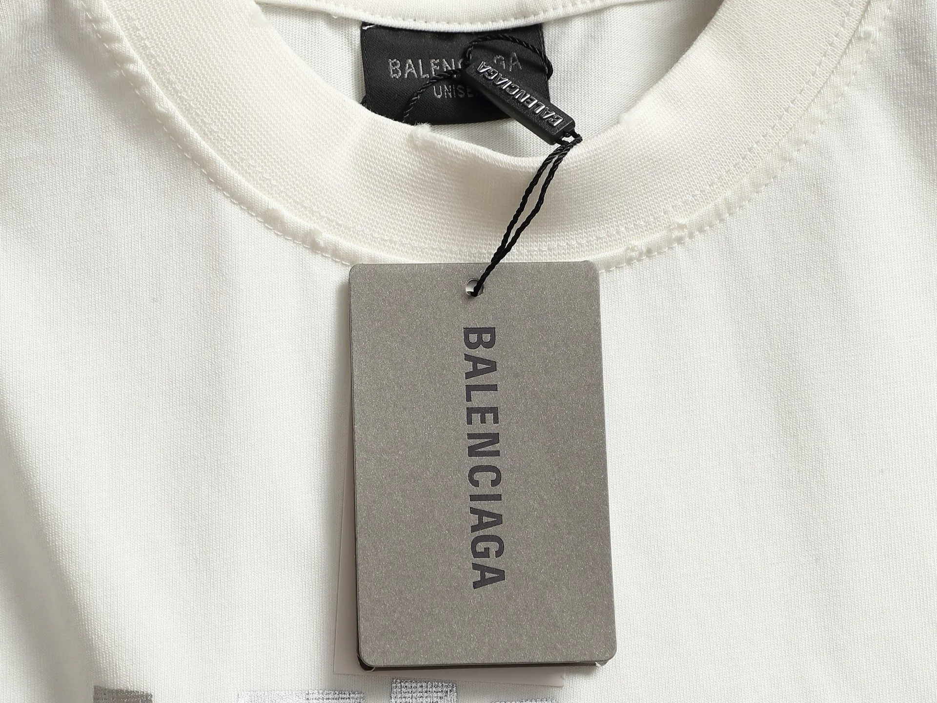 Balenciaga Black Logo Short Sleeve T-Shirt Street