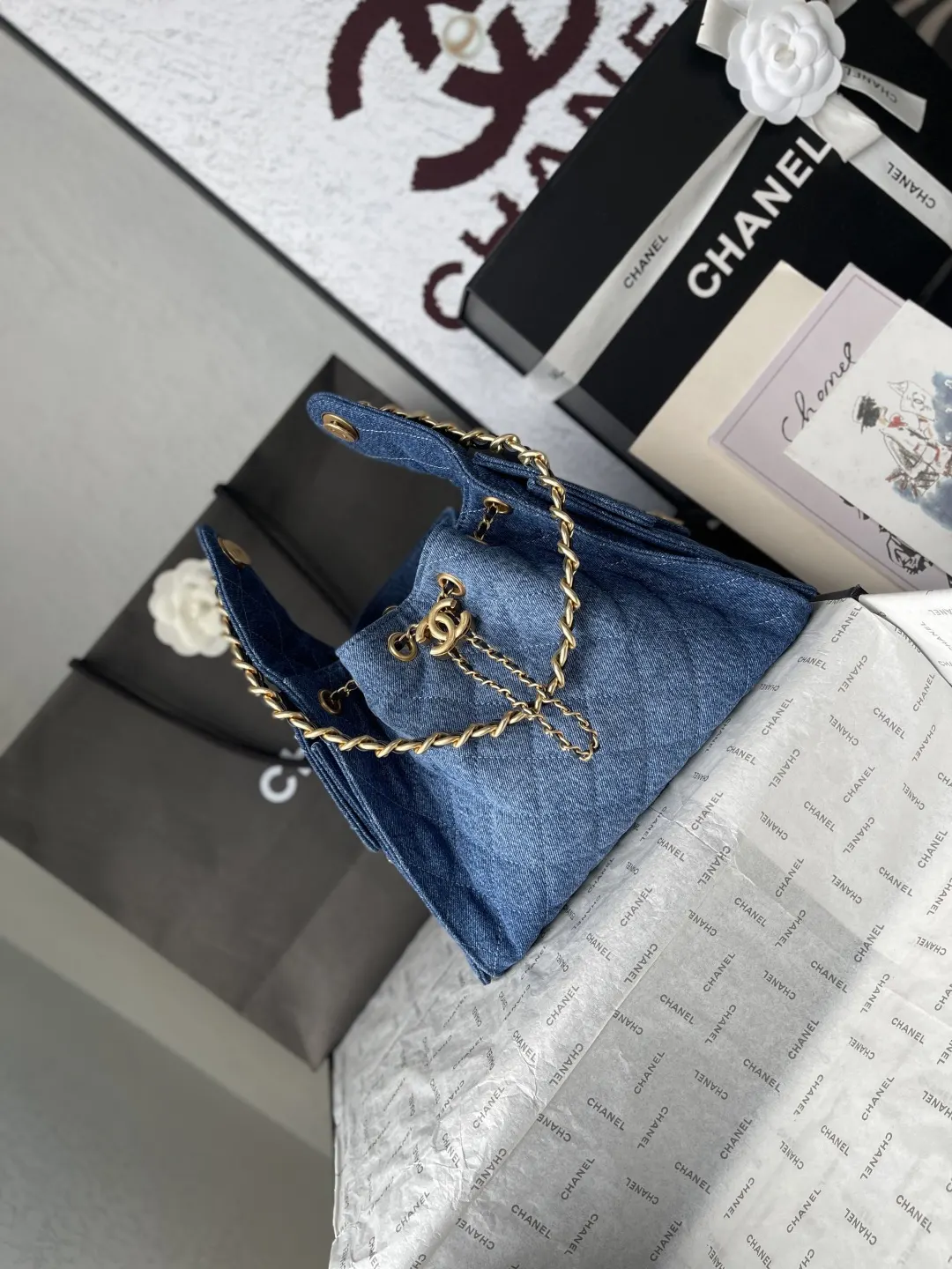 Gold Hobo Shoulder Bag Vintage