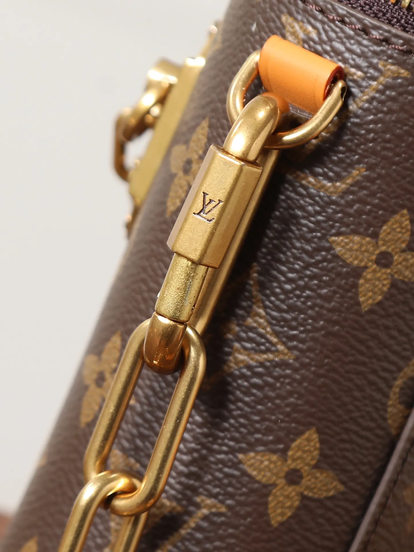 LV 老花 金色 帆布 老花 PH 收纳包 旅行收纳款