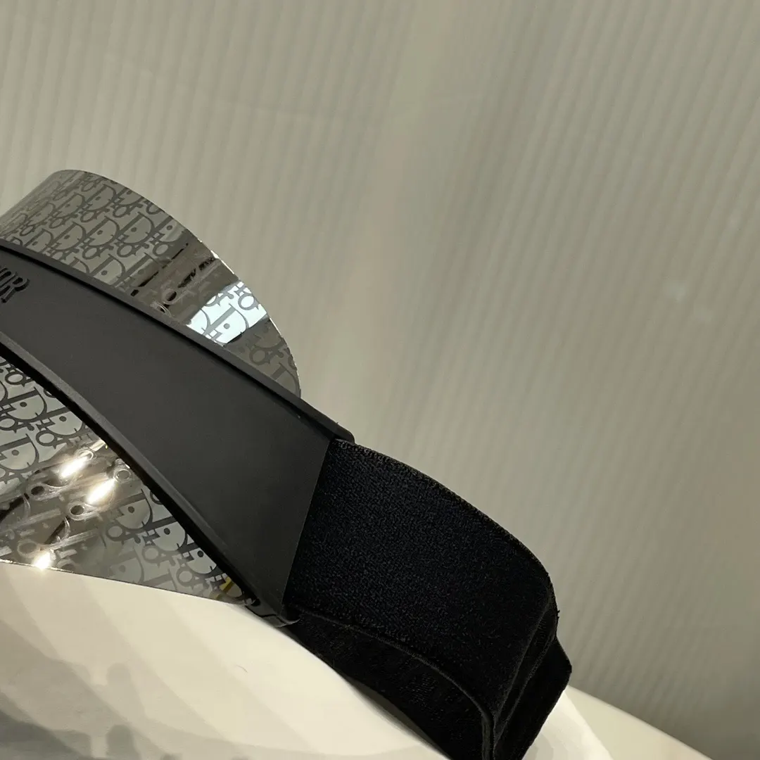 Dior 黑色Oblique腰带 皮革拼接款