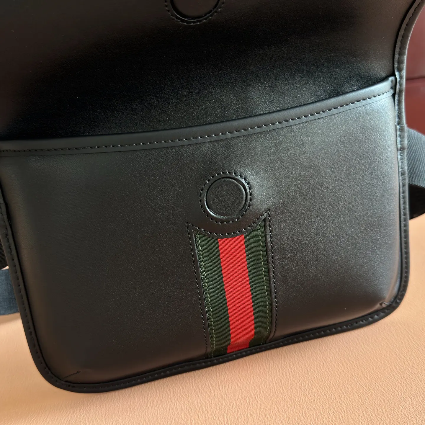 Gucci 黑色 銀色 帆布 腰包 休閒腰包款