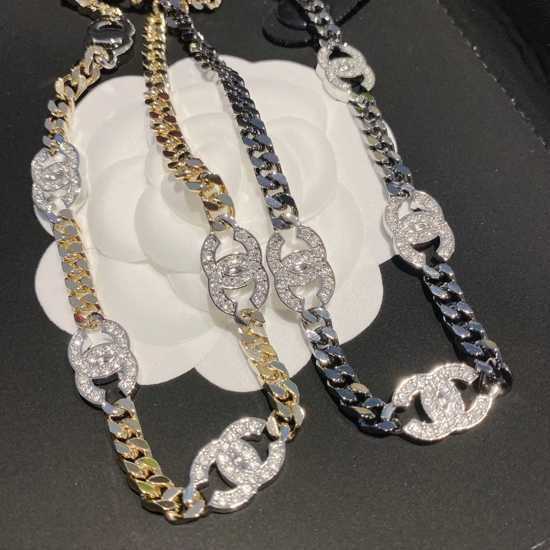 Chanel 黑色/银色 项链