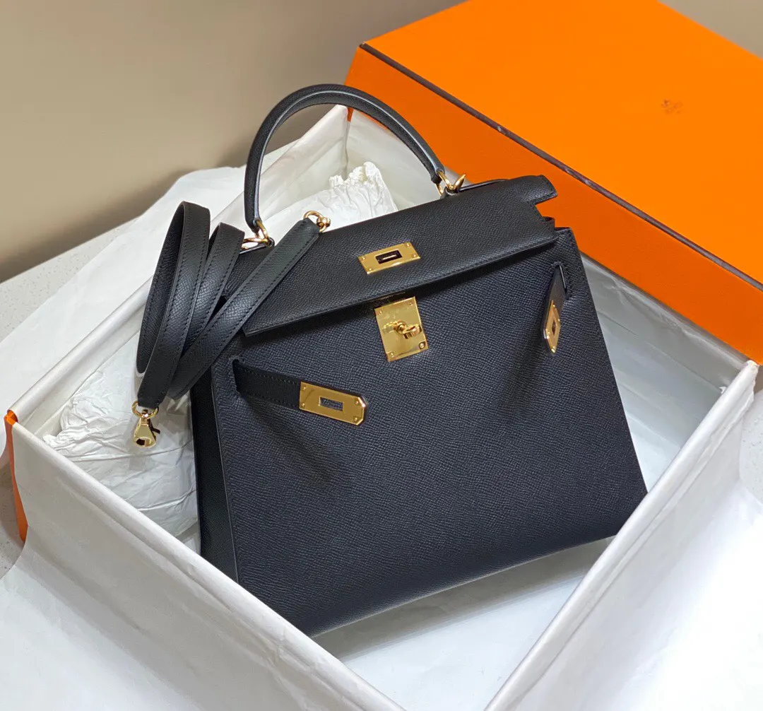 Hermès Kelly 黑色 手提包 25cm