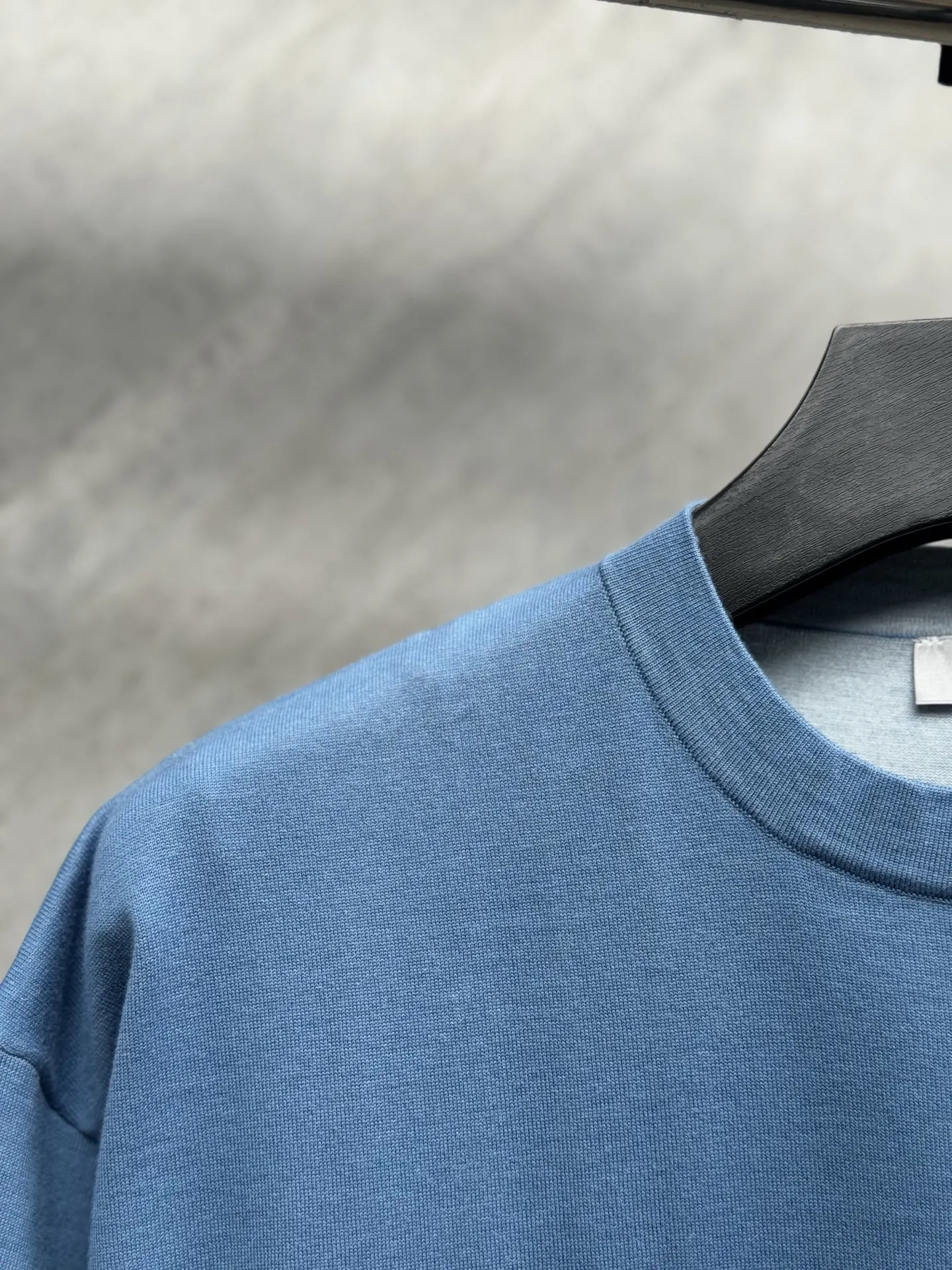 Dior Blue Crew Neck Short Sleeve T-Shirt Image 5 Dior Blue Crew Neck Short Sleeve T-Shirt Image 5