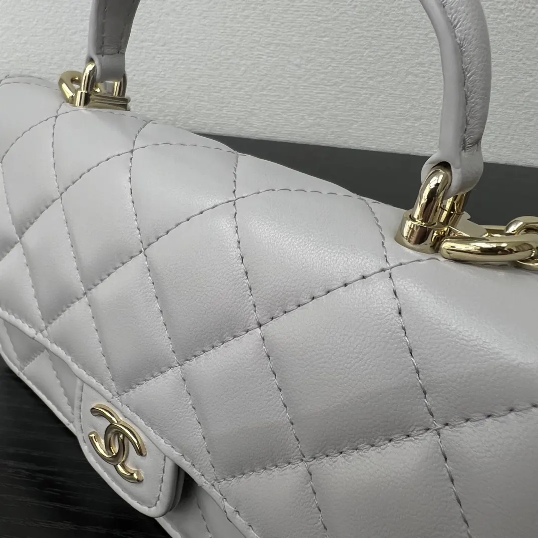 Chanel 22 灰色 皮革 單肩包
