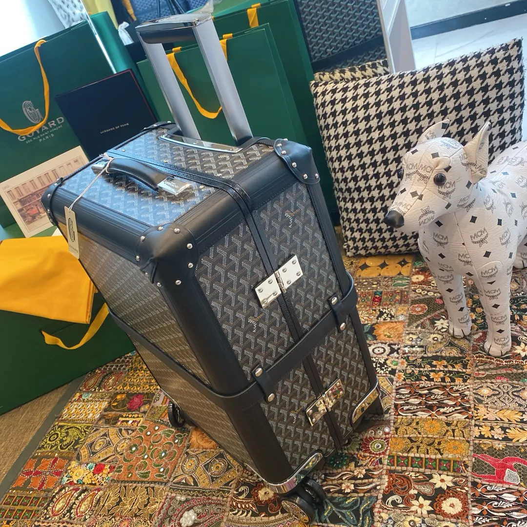 Goyard 黑色 白色 行李箱 旅行拉杆款 轻便出行款