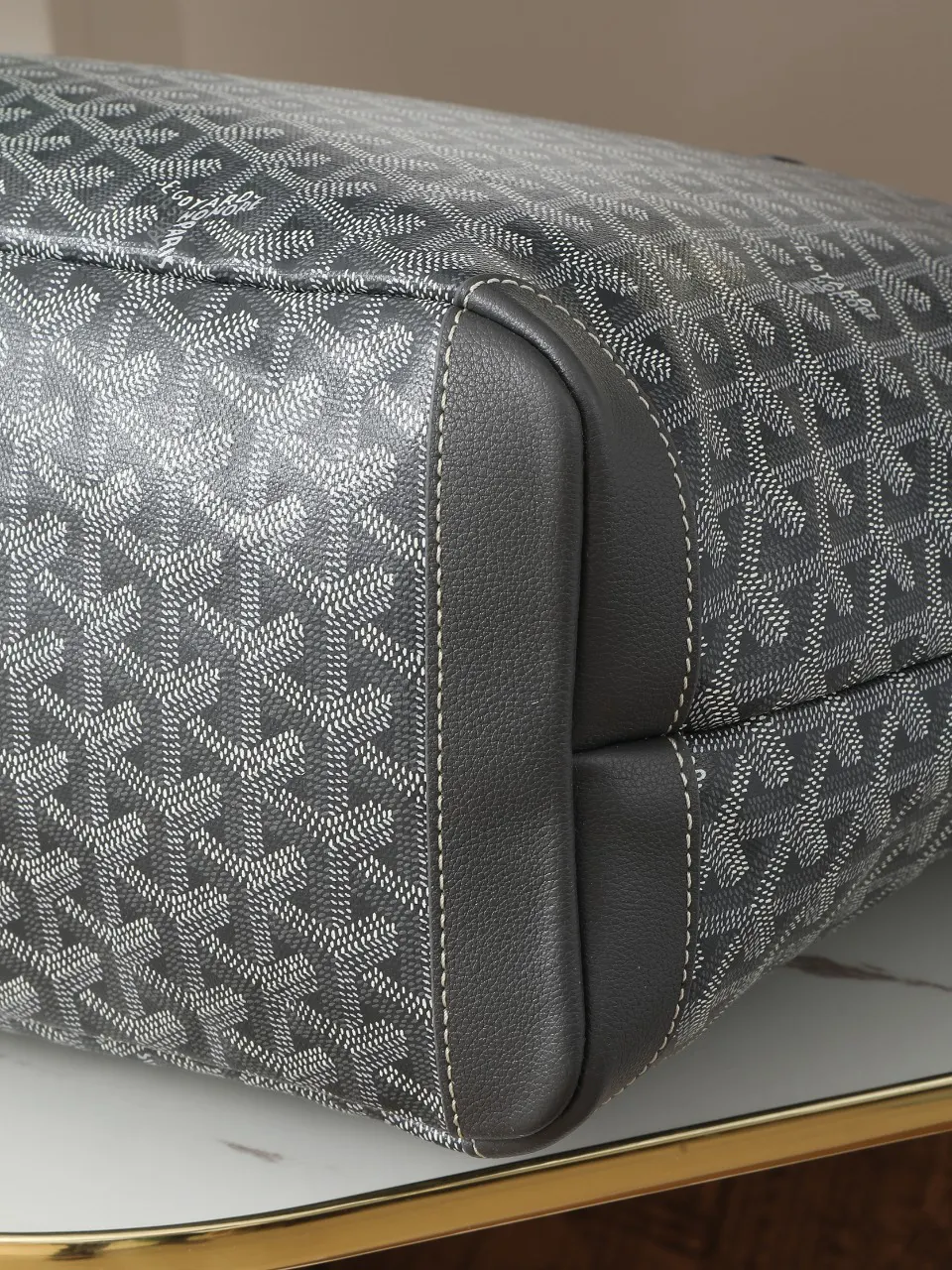 Goyard 灰色 皮革 托特包 大容量托特款