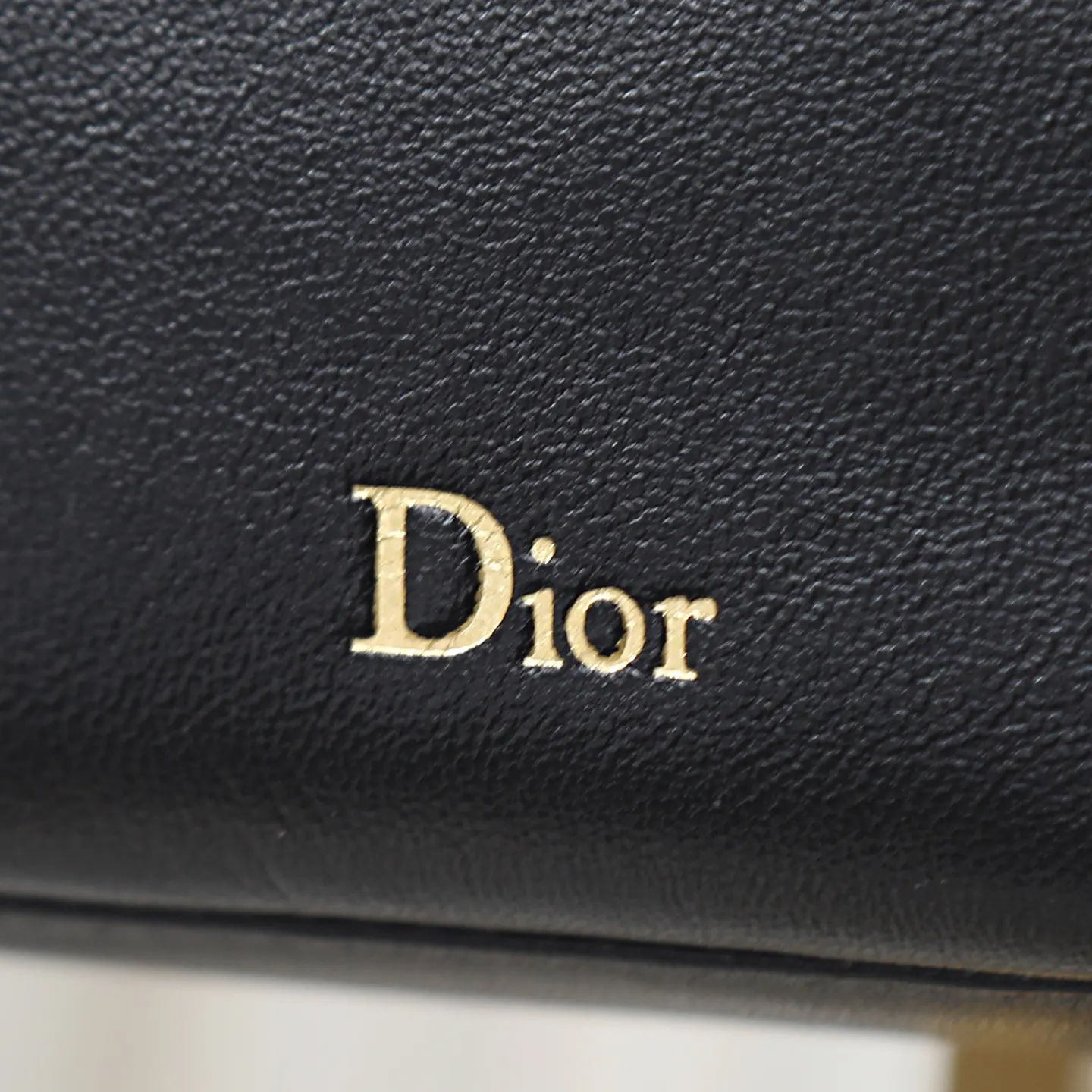 Dior Oblique 黑色羊皮手拿包 晚宴手拿