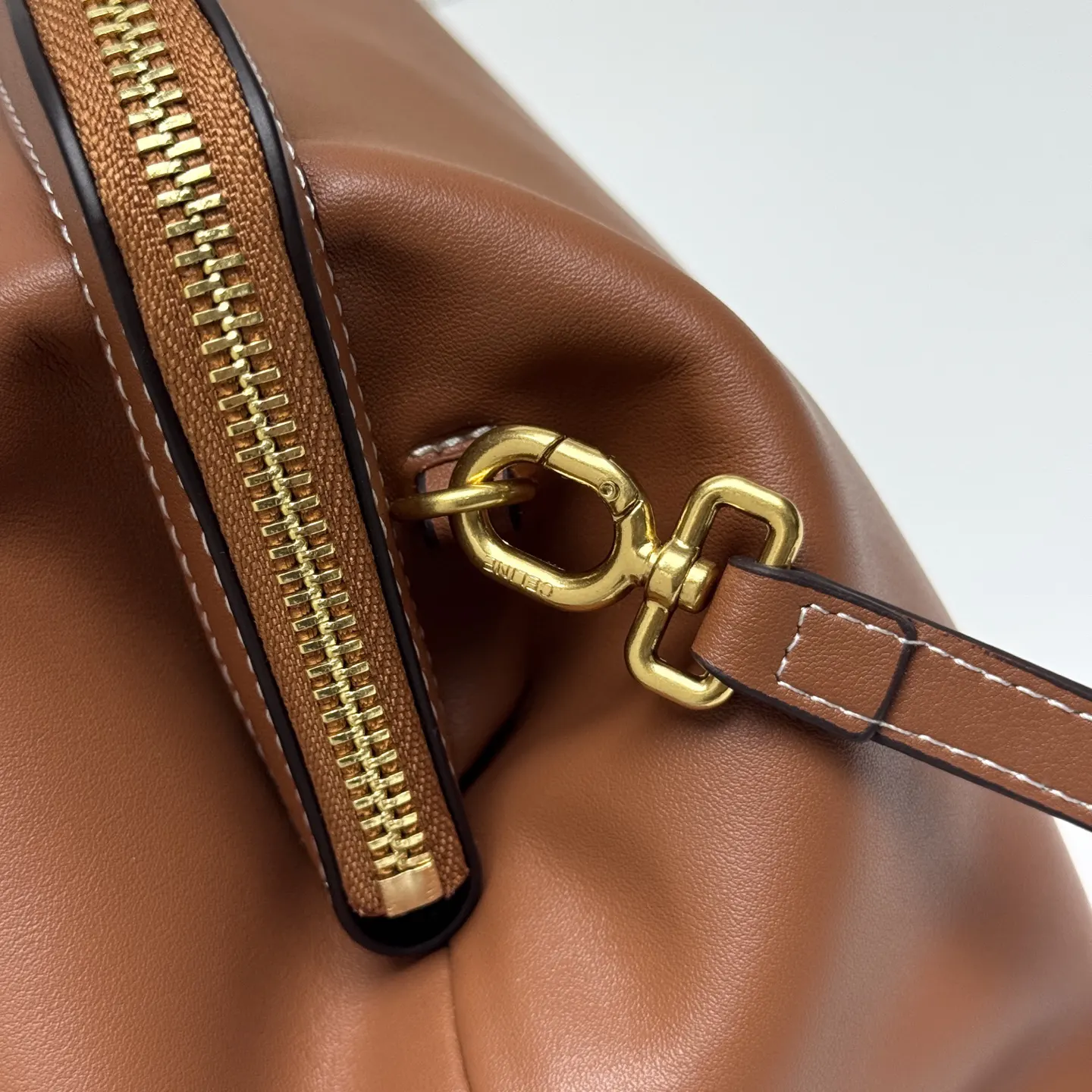 Black Brown Clutch Bag Leather