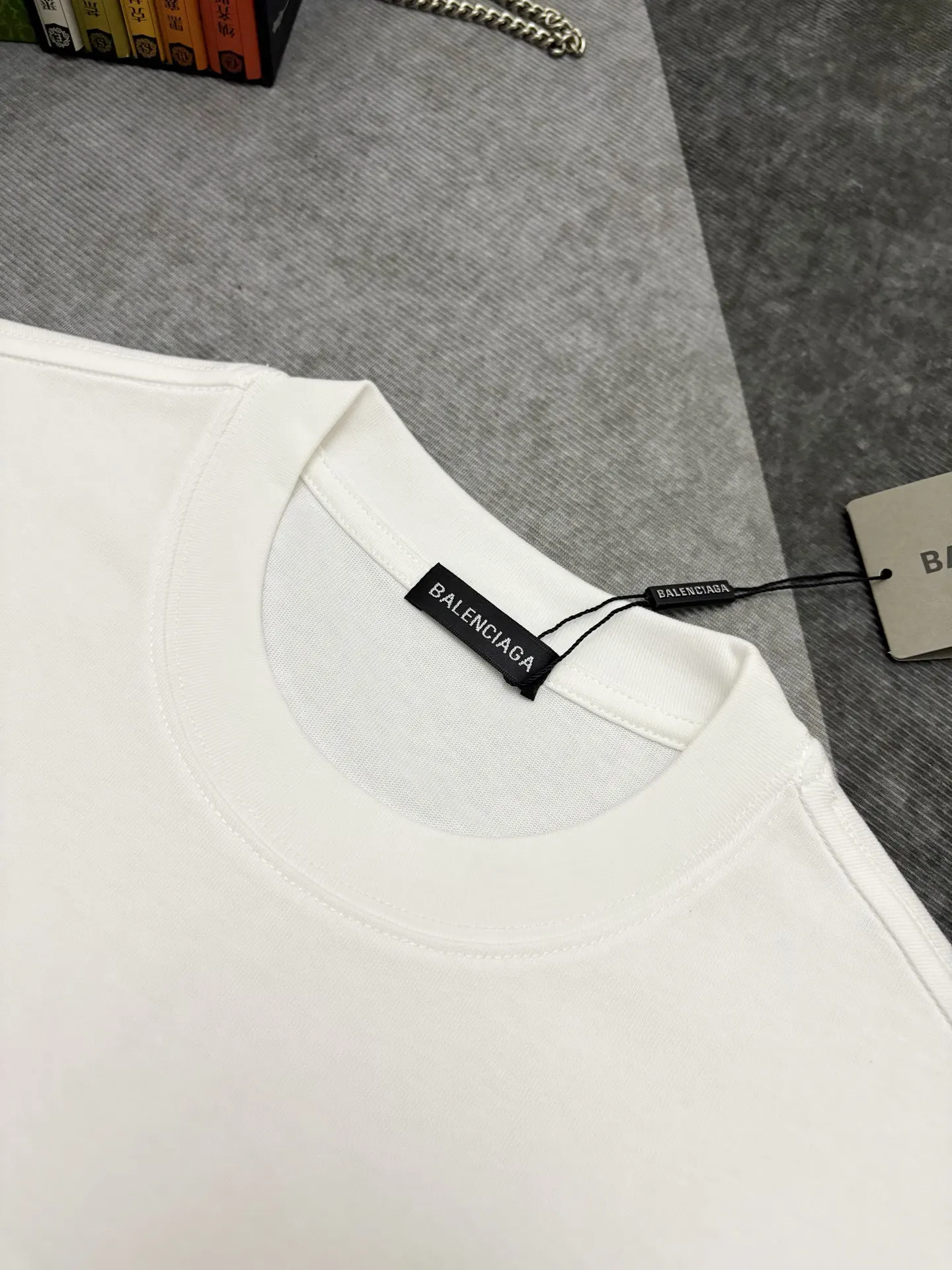 Balenciaga 白色 Logo 字母 短袖T恤