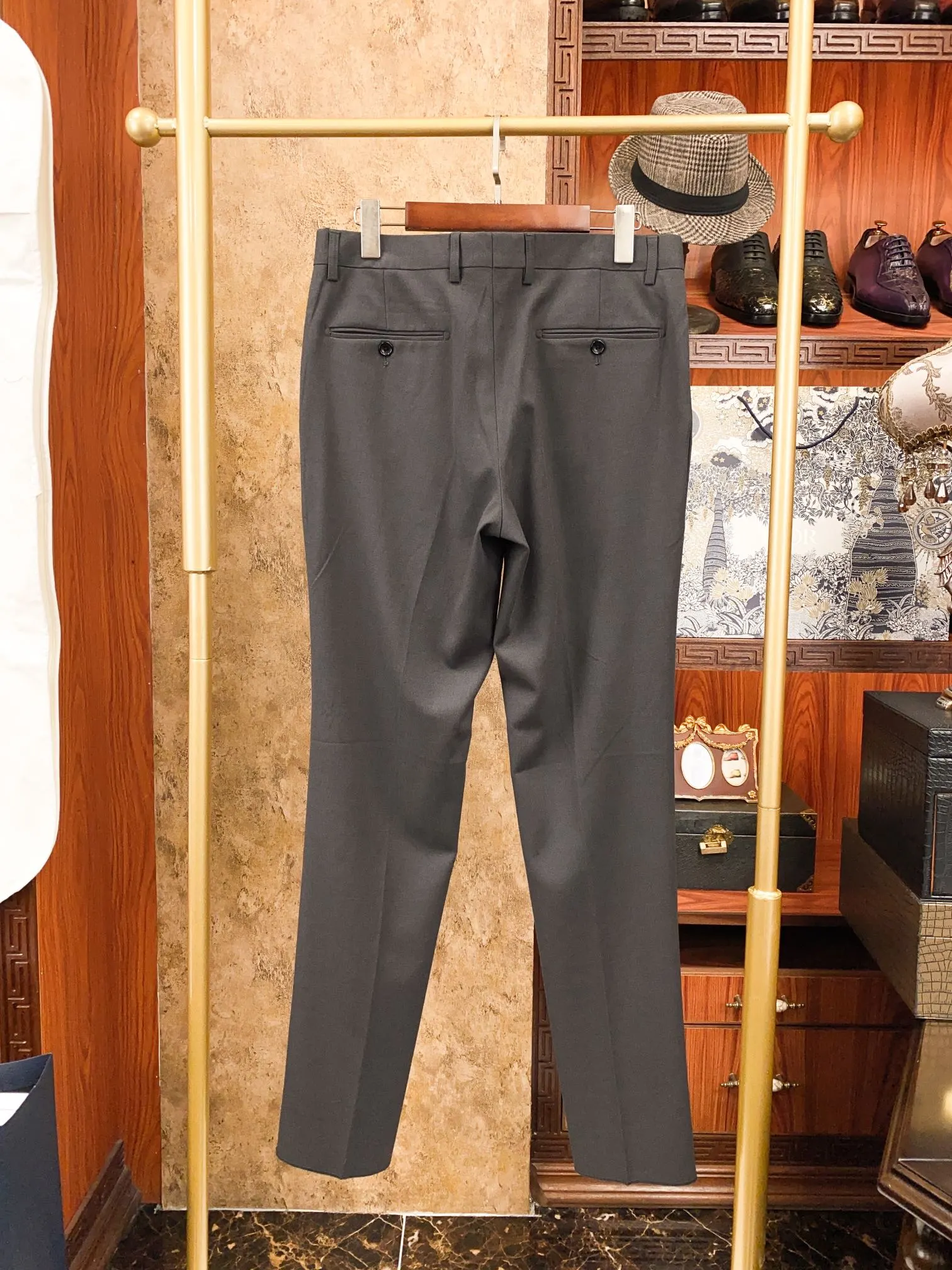 Dior Gray Jacket Stand Collar