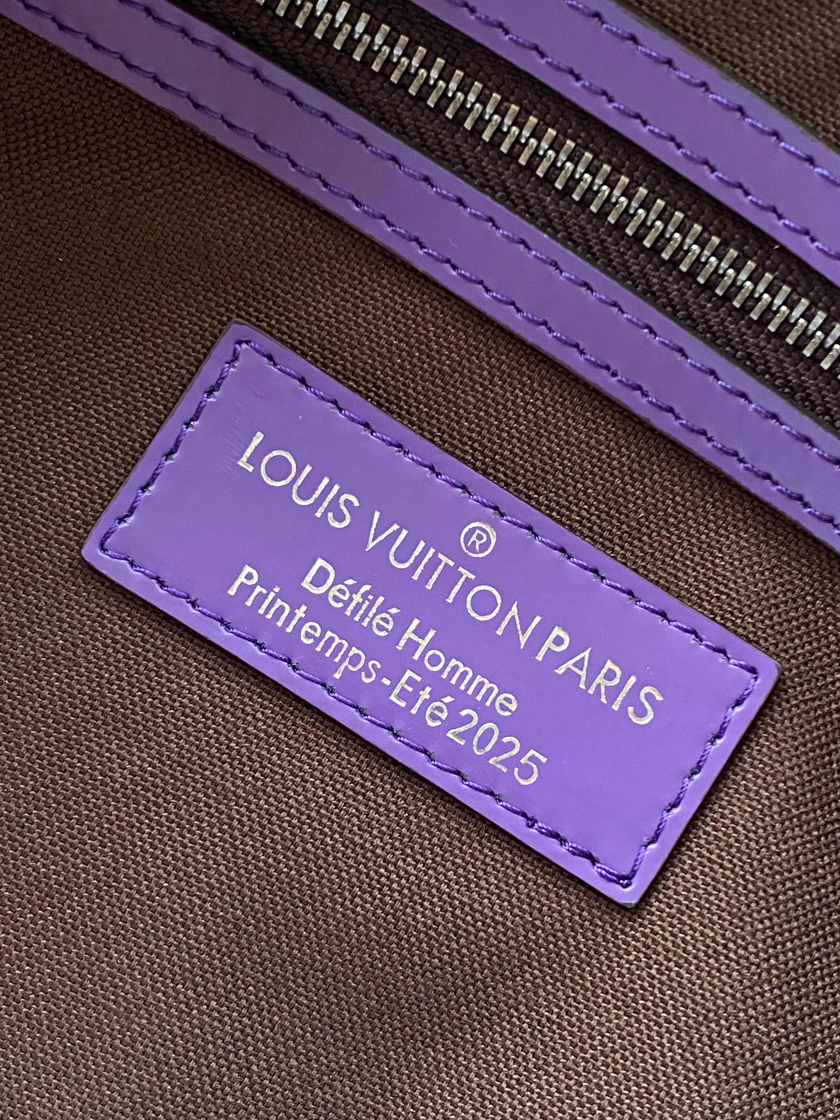 Keepall 老花 紫色 牛皮 旅行袋 大容量旅行款