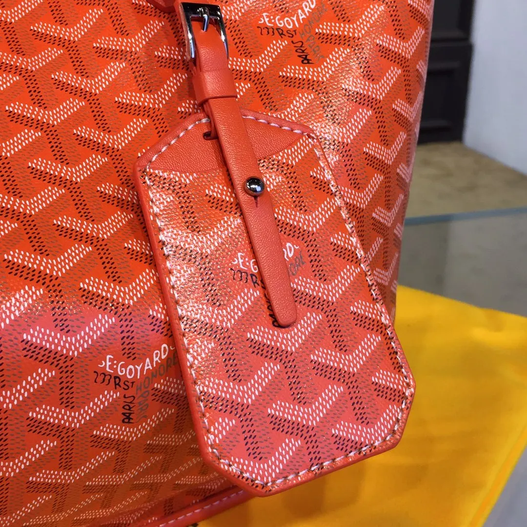 Goyard 戈雅 双面可用 充满法式优雅 订制Y字母涂鸦料 皮轻 旅行袋 大容量旅行款