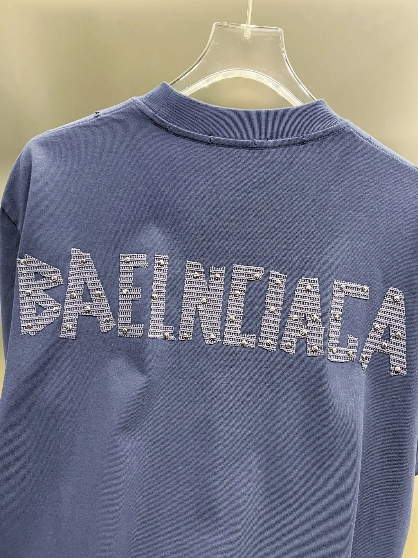Balenciaga 黑色 Logo 短袖T恤 宽松休闲