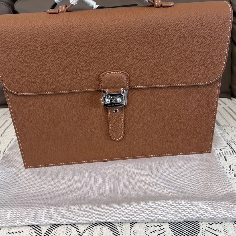 Briefcase Business Commuter Casual Leather