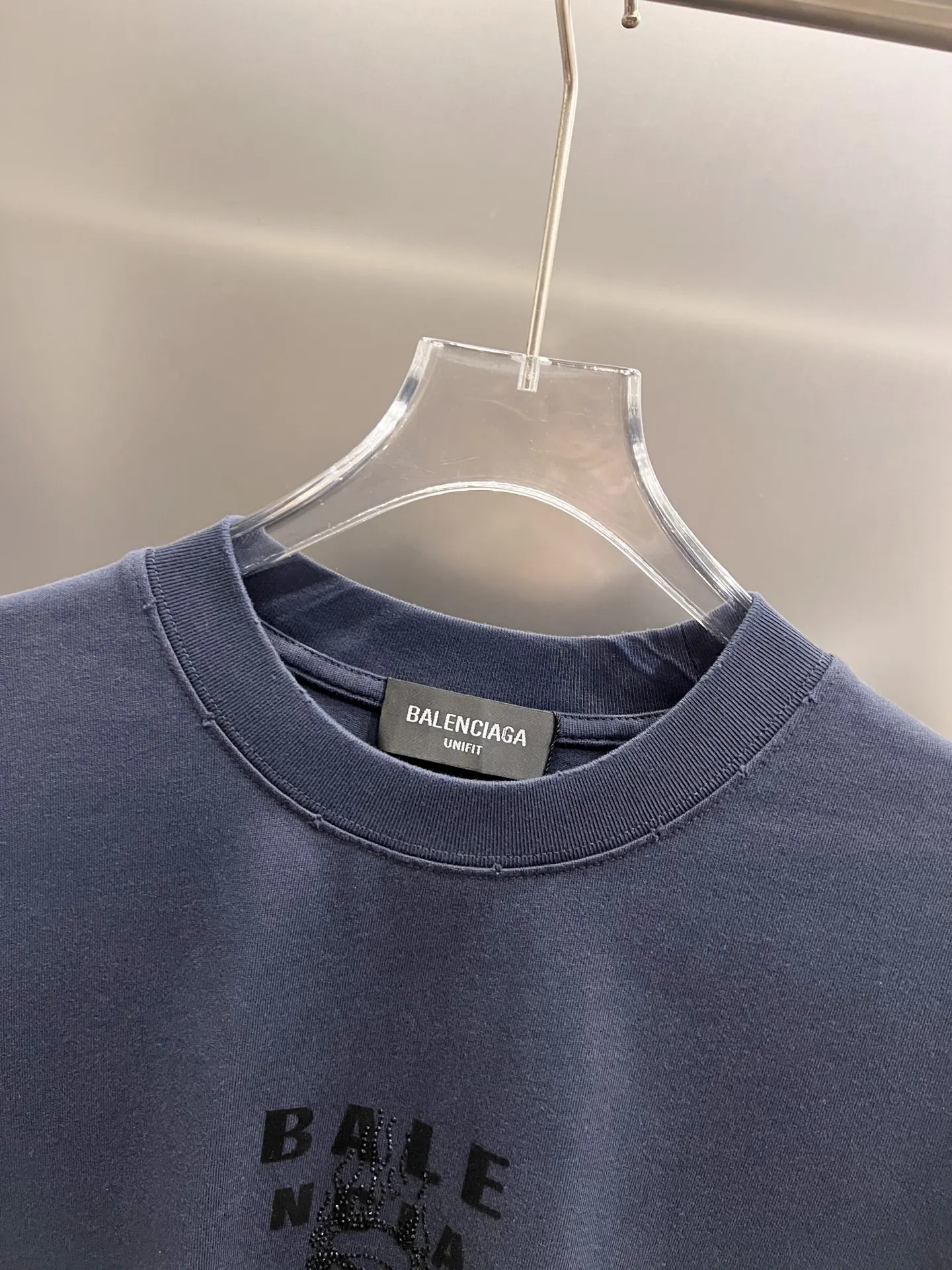 Balenciaga 黑色 Logo 短袖T恤 宽松休閒