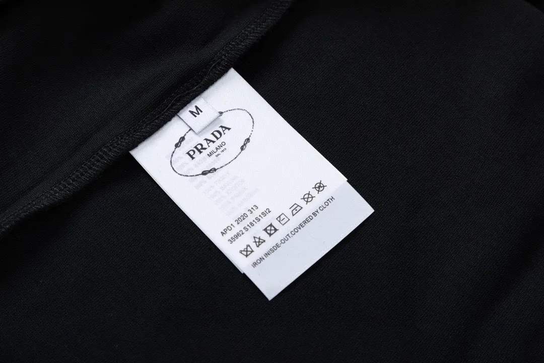 Prada 棉质 字母 Logo 短袖T恤