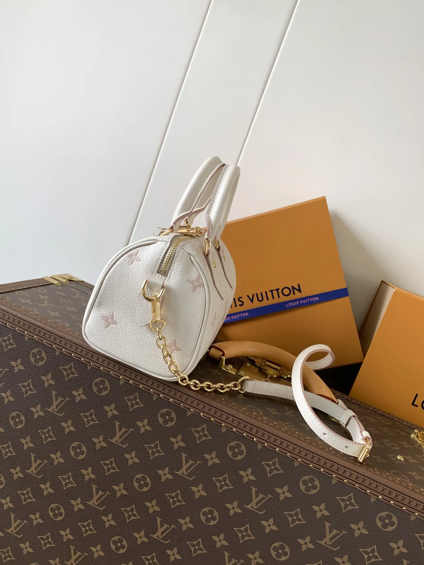 LV Speedy 棕色老花毛绒链条包 秋冬单肩斜挎款｜ORBUYBAG 岚奢包高端时尚精品