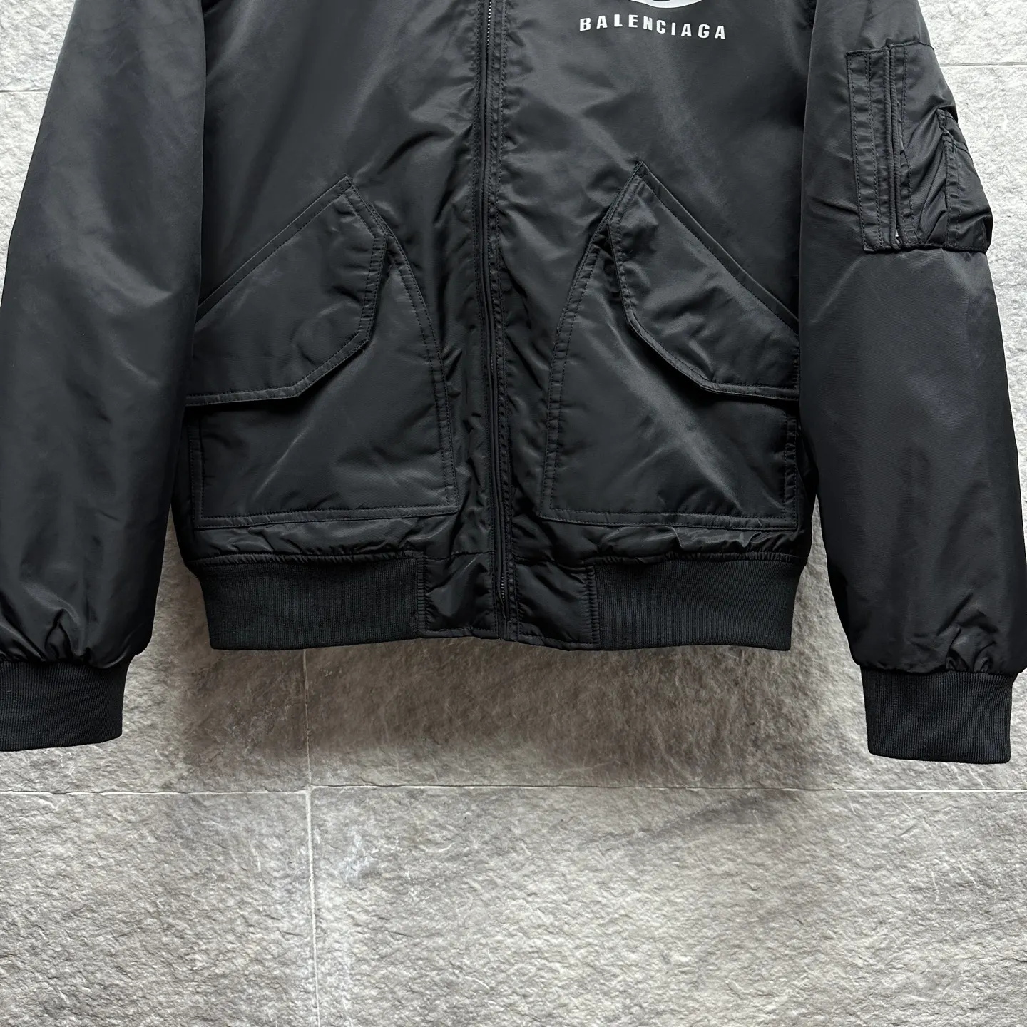 Balenciaga 黑色 純棉 Logo 外套