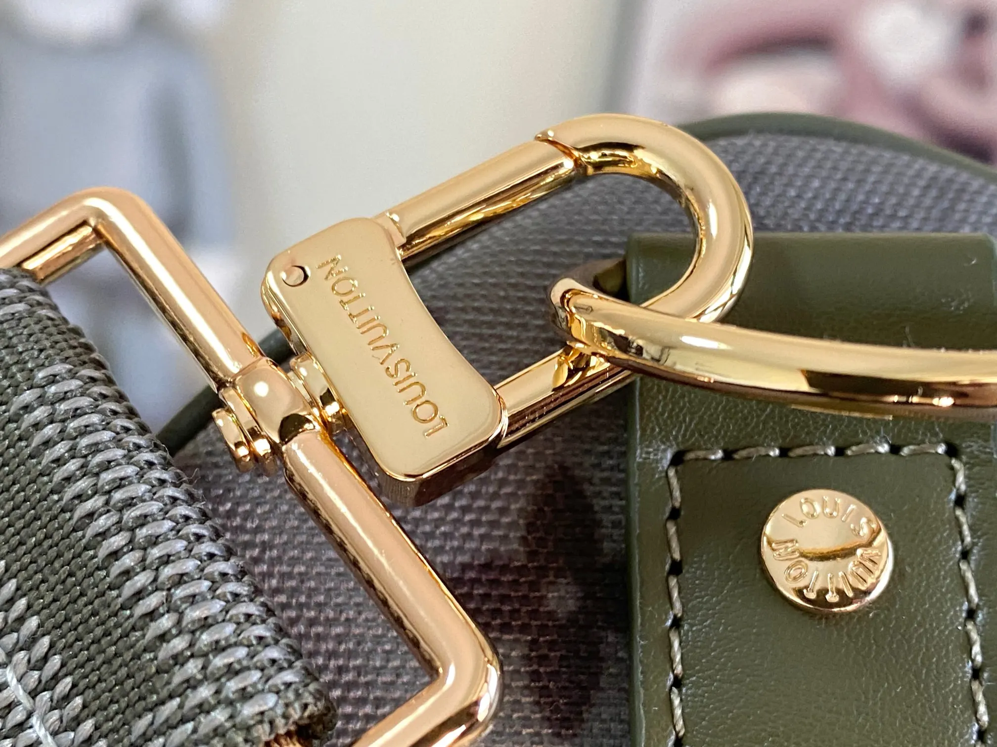 Keepall 金色 牛皮 旅行袋 大容量旅行款
